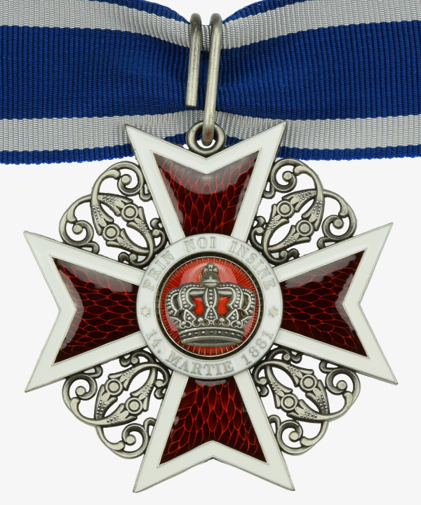 Rumänien, Orden der Krone von Rumänien, Commander-Klasse in Silber